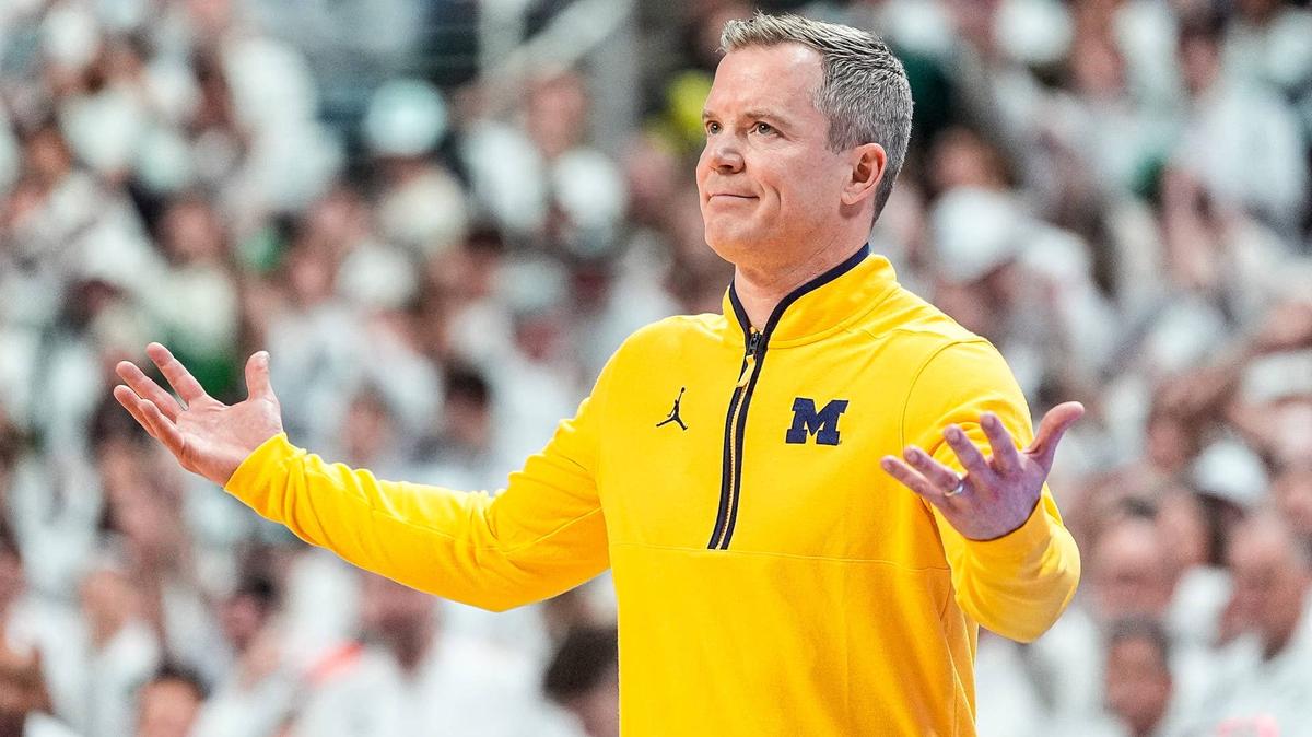 Michigan head coach Dusty May.