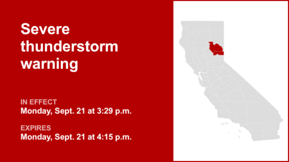 UPDATE: Be ready for quarter-sized hail with thunderstorms in Plumas County Monday 