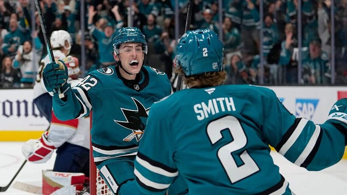 Cagnoni’s first NHL goal is overtime winner as Sharks top Panthers