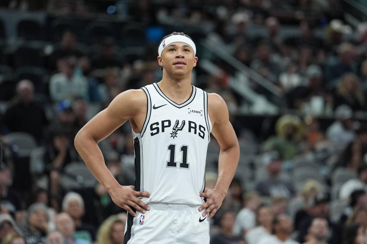  San Antonio Spurs forward Carter Bryant (11) Daniel Dunn-Imagn Images