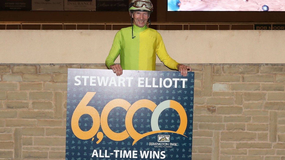 Last-Minute Jockey Change Results In Stewart Elliott's 6,000th Winner 