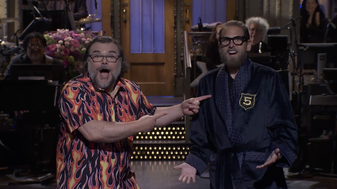 Jonah Hill and Tina Fey Crash Jack Black's ‘SNL' 5-Timers Club Induction 