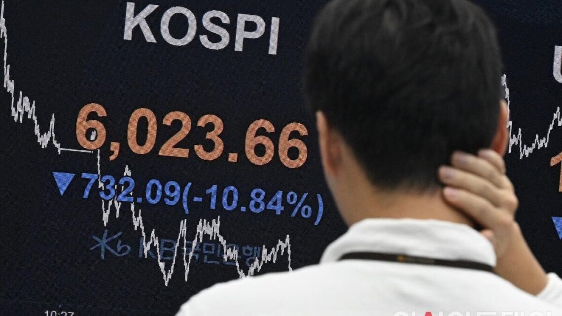 South Korea halts stock trading as Kospi plunges more than 8% 