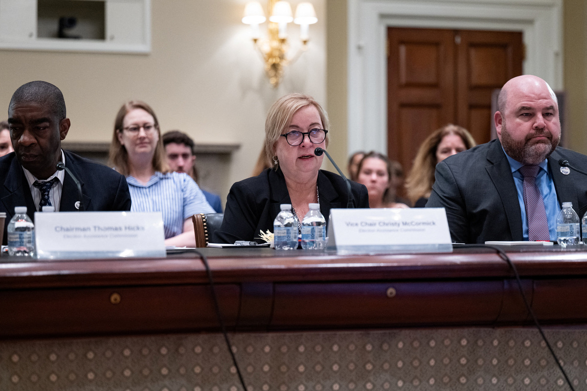 Vice Chair of the U.S. Election Assistance Commission Christy McCormick testifies at a House Administration Elections Subcommittee hearing on Capitol Hill in Washington, D.C., U.S., May 20, 2026. REUTERS/Annabelle Gordon