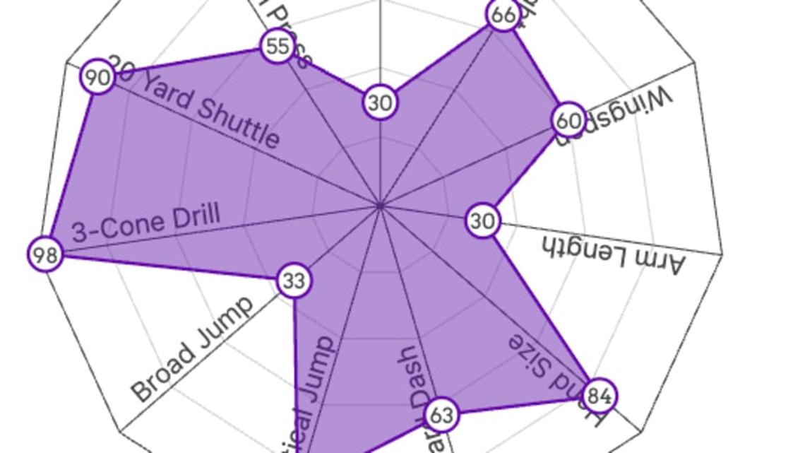  David Long Spider Chart | Mockdraftable 