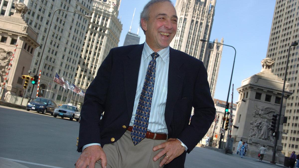 Philip Caputo, former reporter for The Chicago Tribune, is photographed on Michigan Avenue in downtown Chicago. (Antonio Perez/Chicago Tribune/TNS)