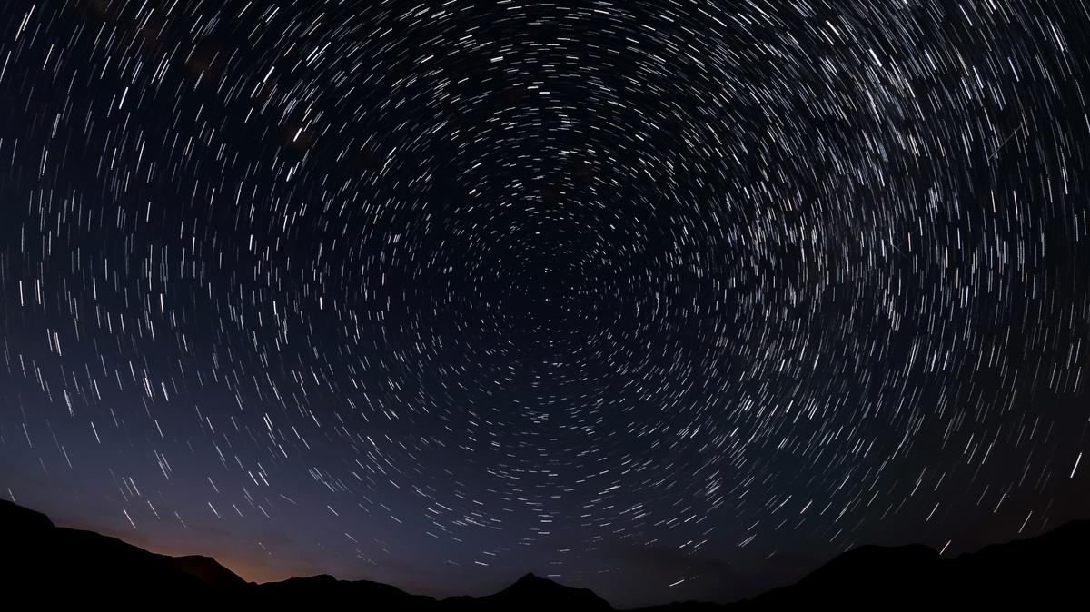 LEON, SPAIN - JULY 18: (EDITOR’S NOTE: The image has been created with photographs in a multiple exposure) Meteors along the Milky Way en the sky on July 18, 2023 in Leon, Spain. (Photo by Samuel de Roman/Getty Images)