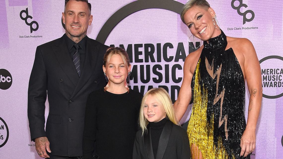 Pink and Carey Hart Enjoy Night Out With Their 2 Kids to See Broadway Show 