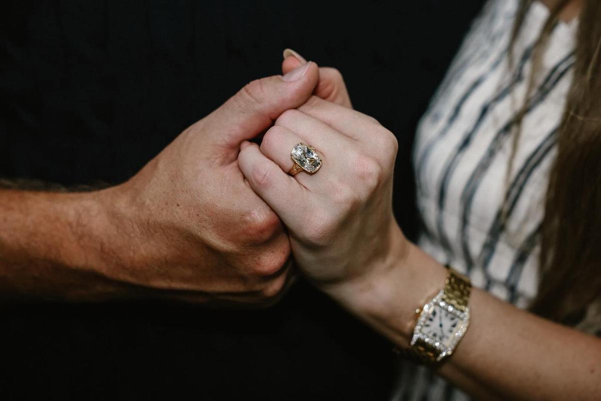 Taylor Swift's engagement ring.