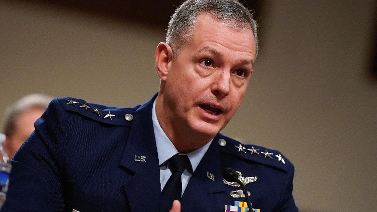 U.S. Air Force General Alexus Grynkewich, commander of the U.S. European Command and NATO Supreme Allied Commander Europe (SACEUR), testifies before a Senate Armed Services Committee hearing on the "posture of the U.S. European Command and U.S. Transportation Command in review of the Defense Authorization Request", on Capitol Hill in Washington, D.C., U.S., March 12, 2026. REUTERS/Elizabeth Frantz