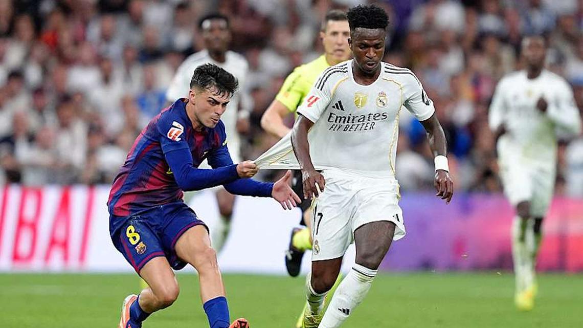  Real Madrid defeated Barcelona in the reverse fixture back in October. | Gokhan Taner/Middle East Images/AFP/Getty Images 