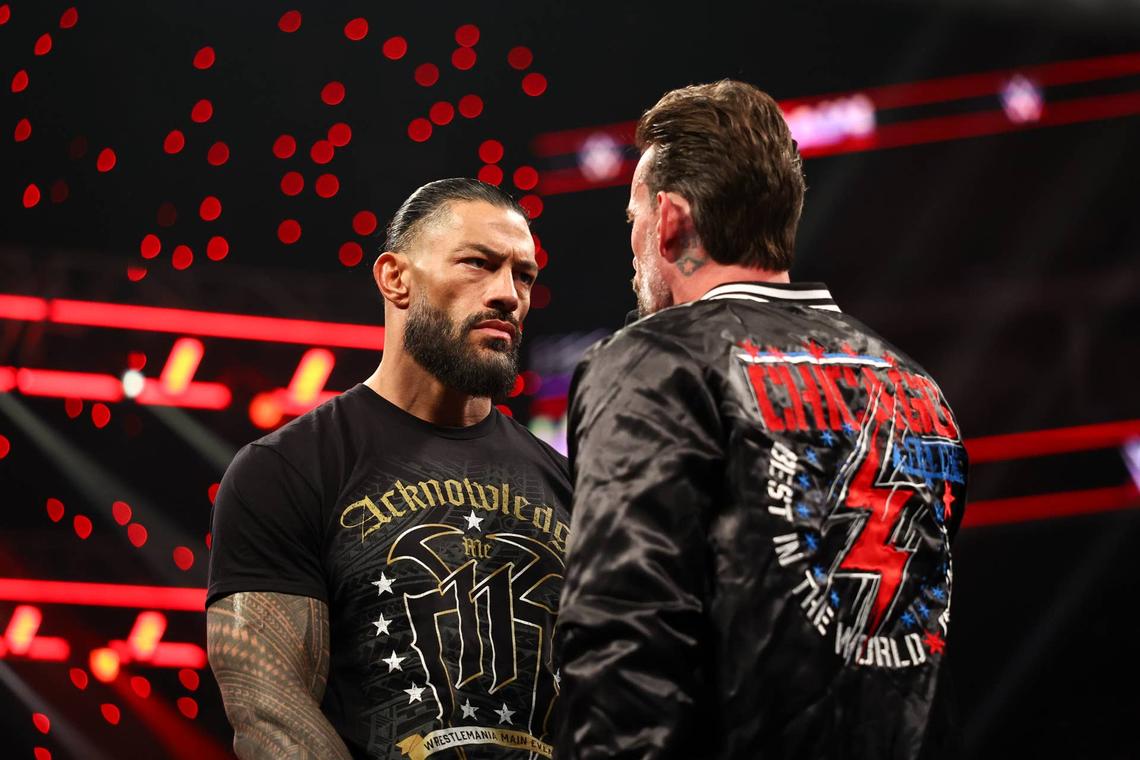  At 47 years old, CM Punk will compete in his first WrestleMania singles main event this Sunday against Roman Reigns. Getty Images
