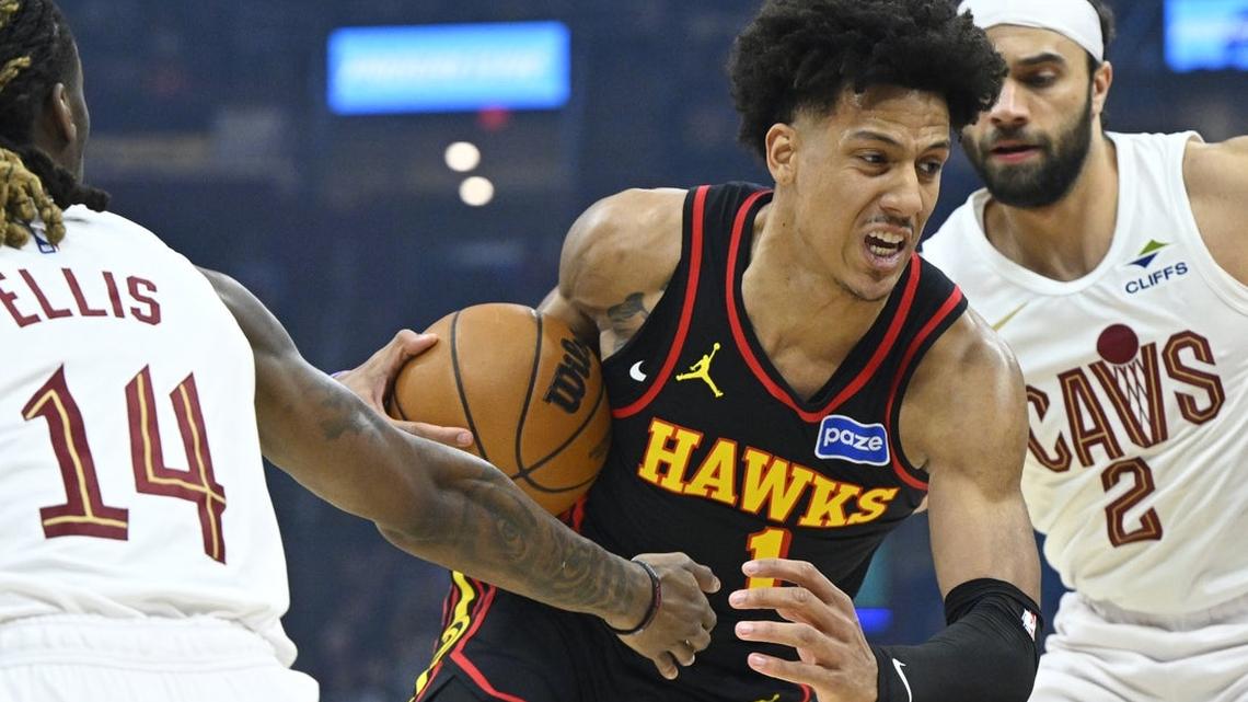 Donovan Mitchell, Cavaliers keep Hawks from clinching playoff bid 