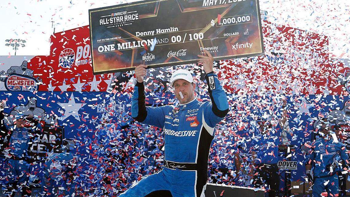 Denny Hamlin rallies to win All-Star Race