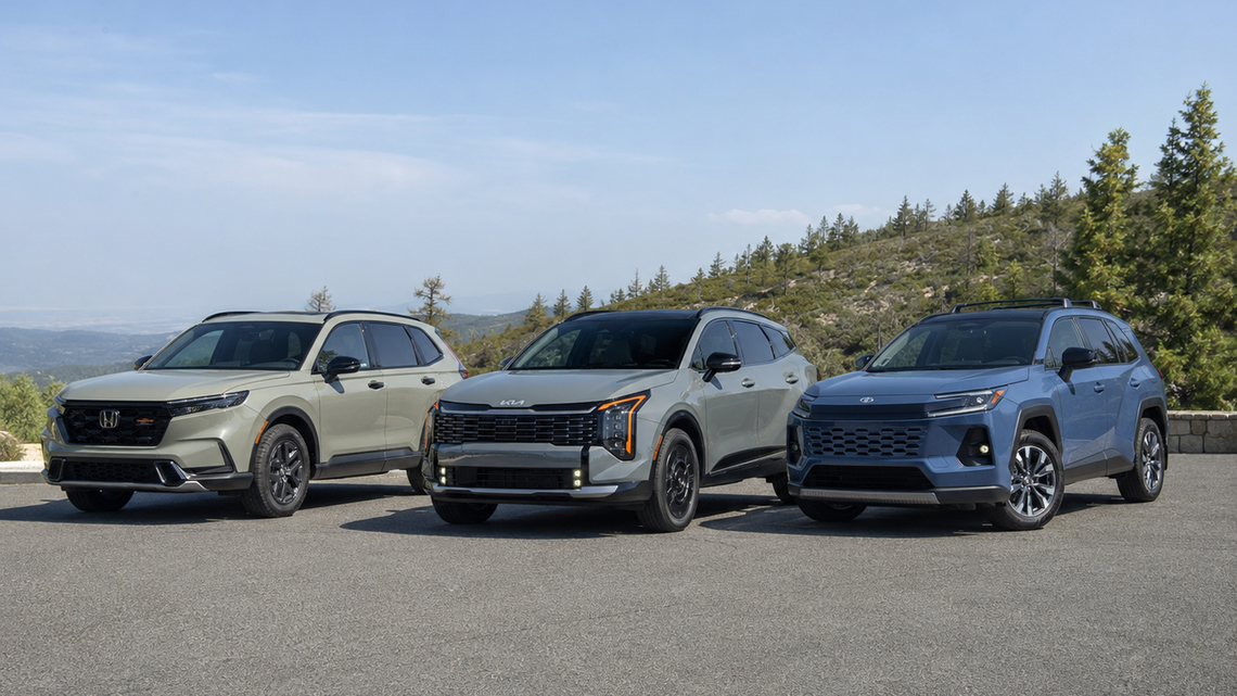 Toyota RAV4 Hybrid Vs. Honda CR-V Hybrid Vs. Kia Sportage Hybrid: Which One Is The Most Fuel-Efficient? There's One Clear Winner 