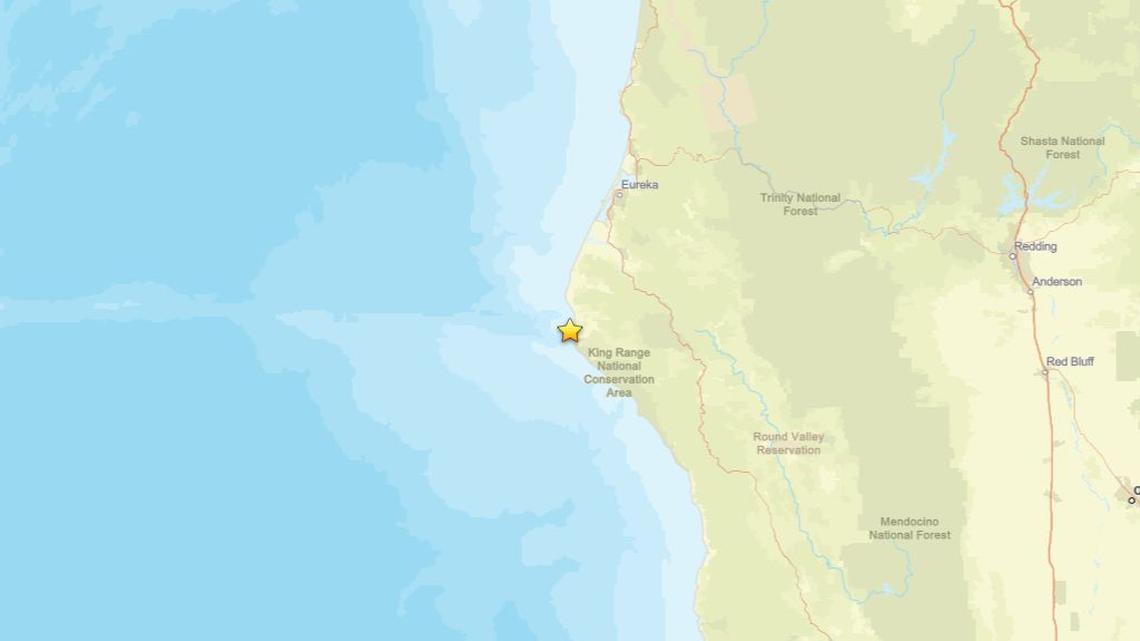 June 1: Earthquake of 2.2 magnitude detected near Petrolia, CA 