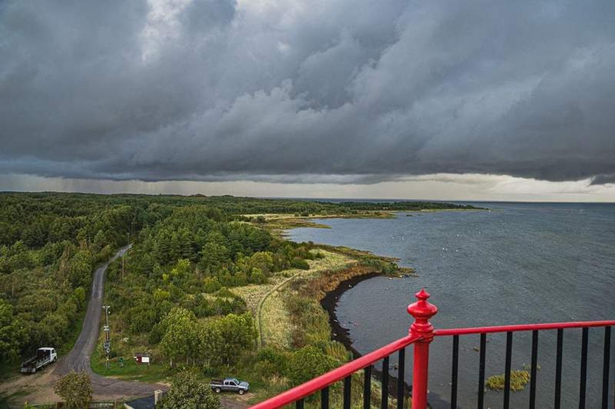 View to the North from the Top of the Kihnu Lighthouse. Photo credit: Simon Lock/MyEclecticImages 