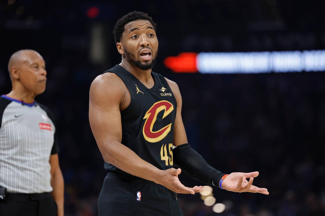  Donovan Mitchell's assist ceiling could shift if James Harden assumes heavier playmaking duties within Cleveland's backcourt structure. Alonzo Adams-Imagn Images