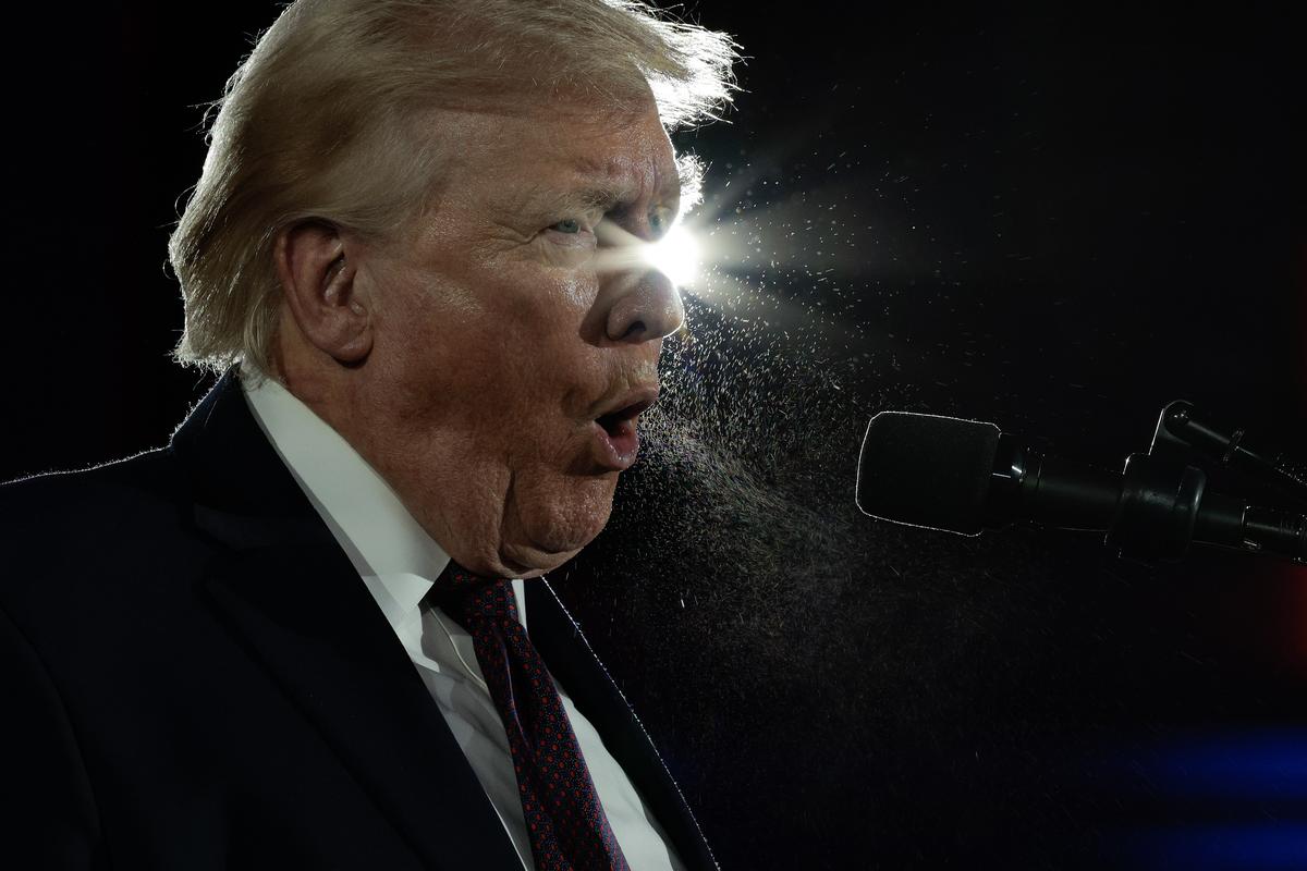  WASHINGTON, DC – MARCH 25: U.S. President Donald Trump speaks during the National Republican Congressional Committee’s annual fundraising dinner at Union Station on March 25, 2026 in Washington, DC. President Trump was this year’s keynote speaker at the dinner. (Photo by Chip Somodevilla/Getty Images) 