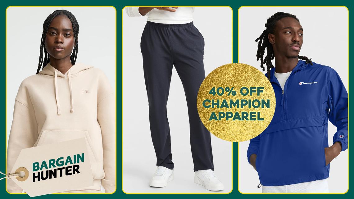Suit Up for Your Next Workout: Champion Jackets, Joggers and Hoodies Are Up to 40% Off 