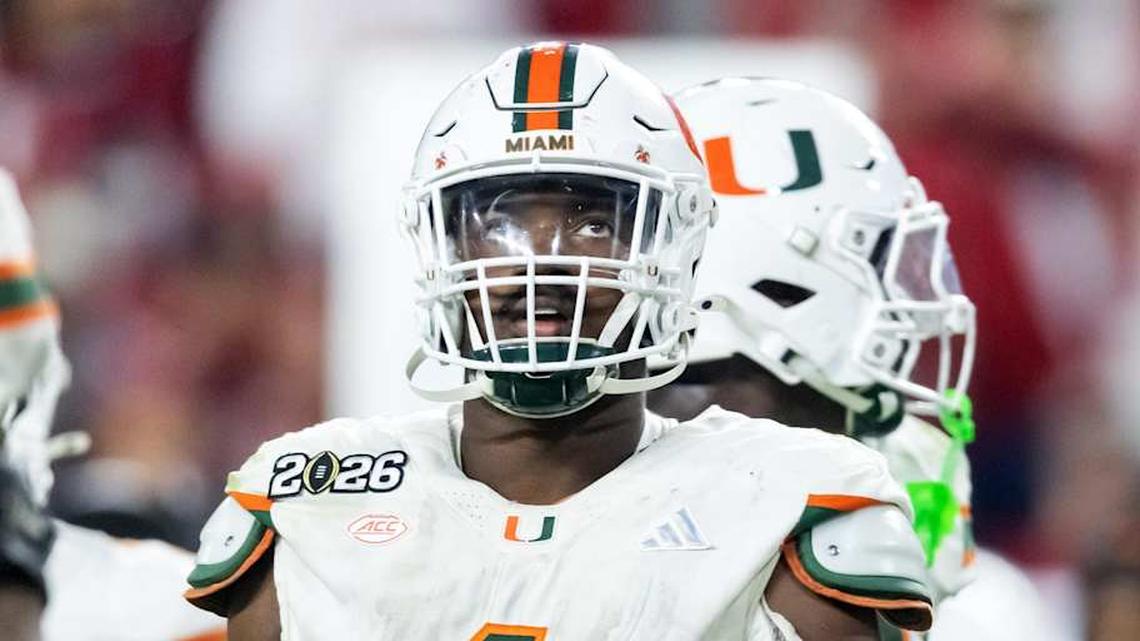List of Every Miami Hurricane Player Picked in 2026 NFL Draft and Where They're Headed 