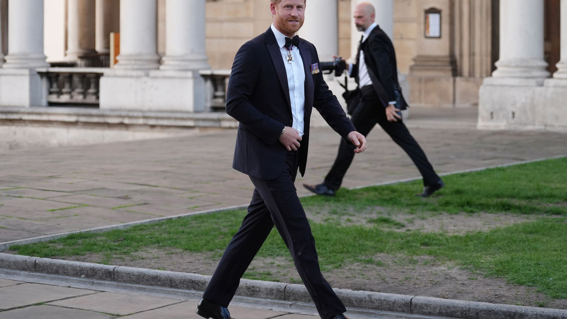 Harry attends first public engagement since returning to the UK 