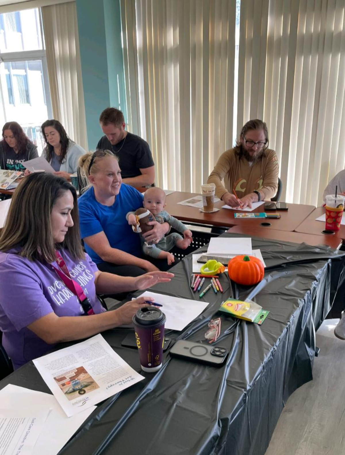 KVC Kansas's outpatient service team works in the Topeka office on Oct. 2, 2026.