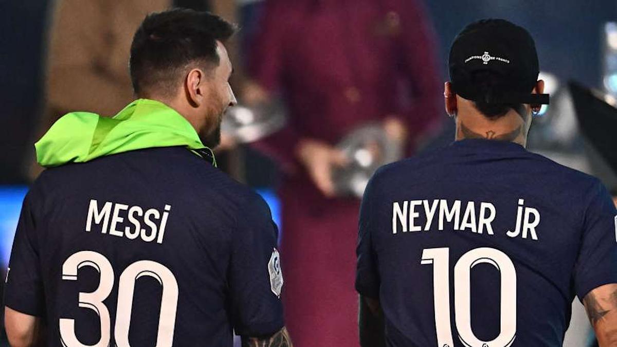 Messi and Neymar played together at both FC Barcelona and Paris Saint-Germain. | Sebastian Frej/MB Media/Getty Images 