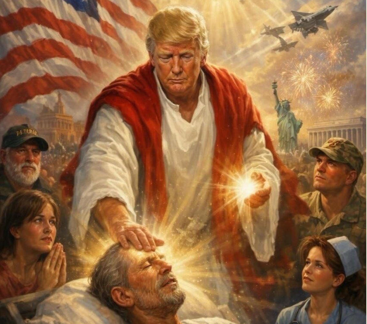  President Donald Trump shared an AI-generated image on Truth Social last month that appeared to show him as Jesus Christ. 