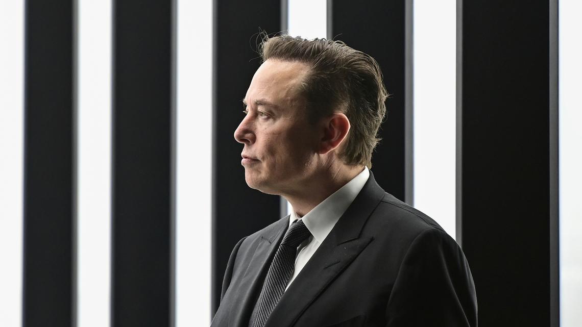 Elon Musk, Tesla CEO and owner of Twitter in Germany, March 22.
