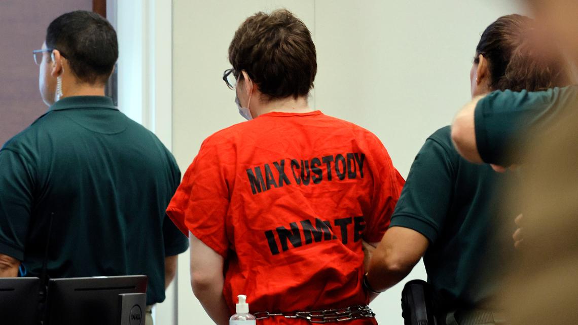 Marjory Stoneman Douglas High School shooter Nikolas Cruz is escorted from the courtroom following a hearing during deliberations in the penalty phase of his trial on Friday, Oct. 14, 2022, at the Broward County Courthouse in Fort Lauderdale, Fla. The jury ultimately voted 9-3 in favor of death, leaving the gunman who killed 17 with a life sentence.