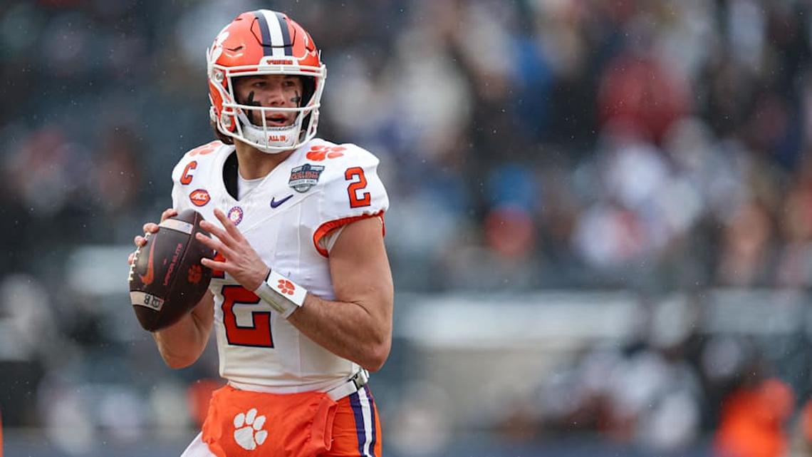  Clemson quarterback Cade Klubnik could be a Day 3 NFL draft pick. | Vincent Carchietta-Imagn Images 