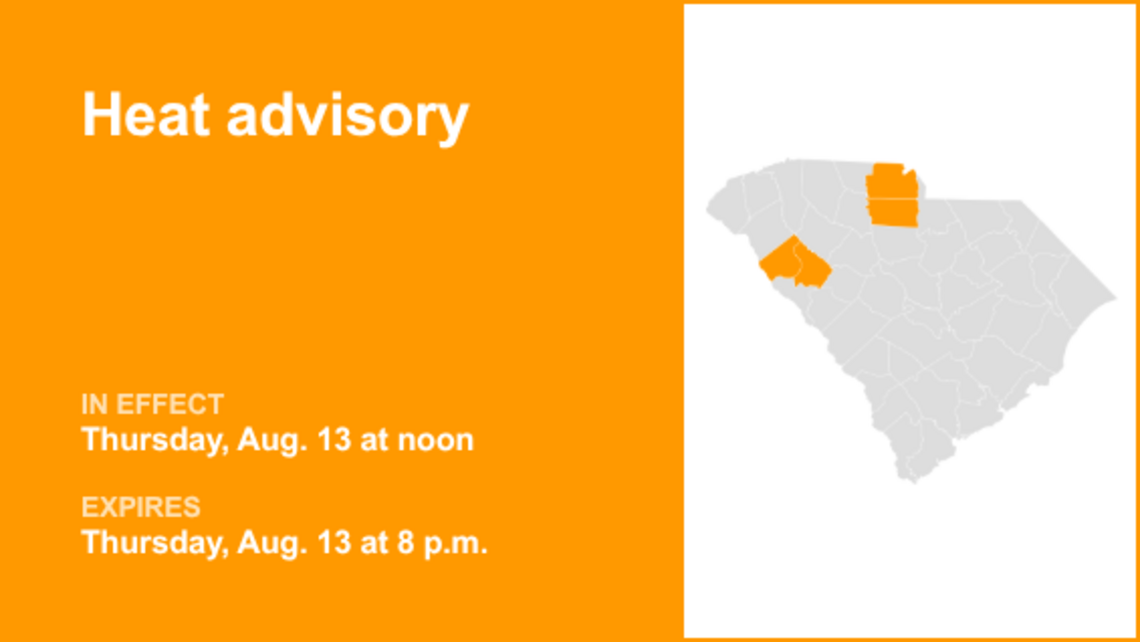 UPDATE: The heat advisory for Upstate SC is canceled, says the NWS 