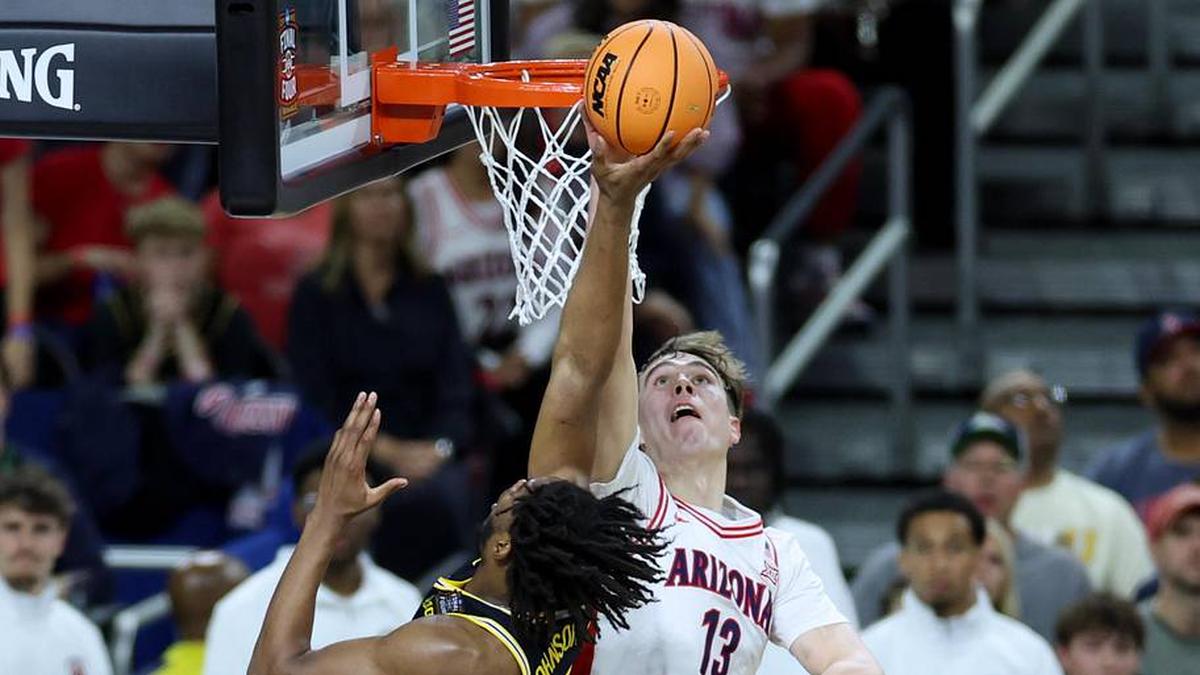  Motiejus Krivas (13) returns as a defensive anchor for Arizona in 2026-27. | Trevor Ruszkowski-Imagn Images 