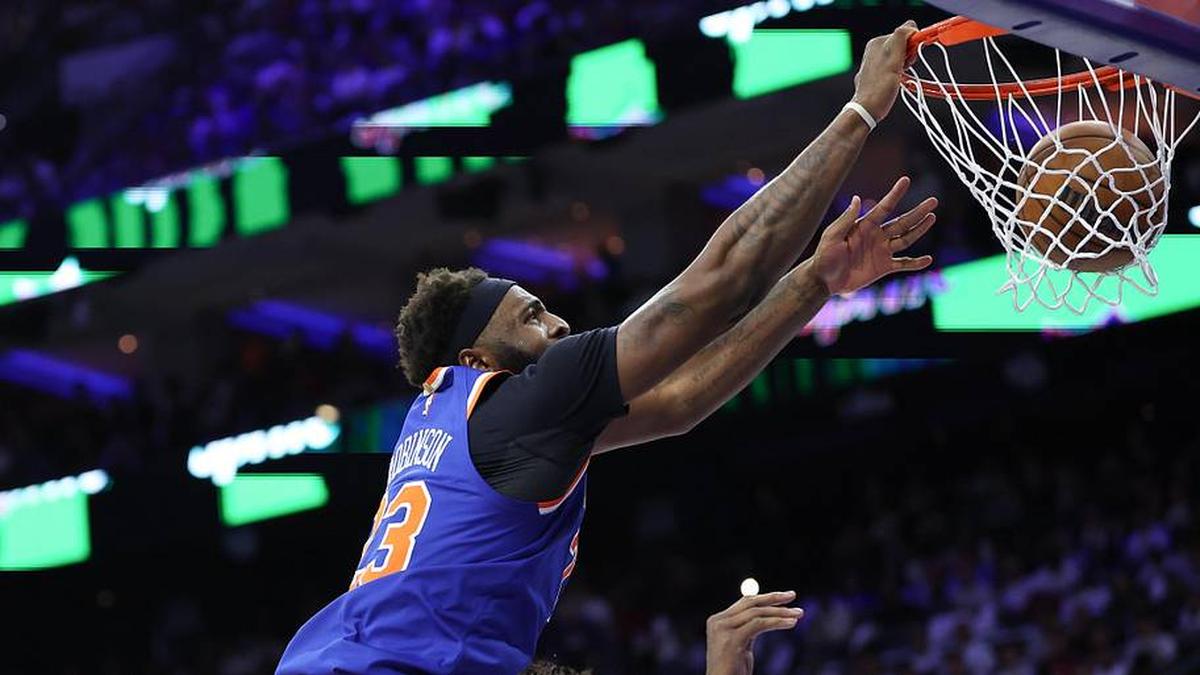  The Knicks are in trouble if Mitchell Robinson can't play. | Bill Streicher-Imagn Images 