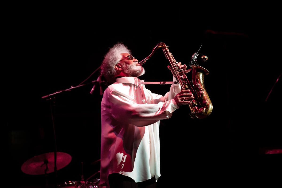 FILE -- The tenor saxophonist Sonny Rollins performs at the Beacon Theatre in New York on Sept. 10, 2010. Rollins, whose forceful and imaginative approach to the tenor saxophone made him one of the dominant jazz musicians of the post-World War II era, died at his home in Woodstock, N.Y., on Monday, May 25, 2026. He was 95. (Chad Batka/The New York Times)