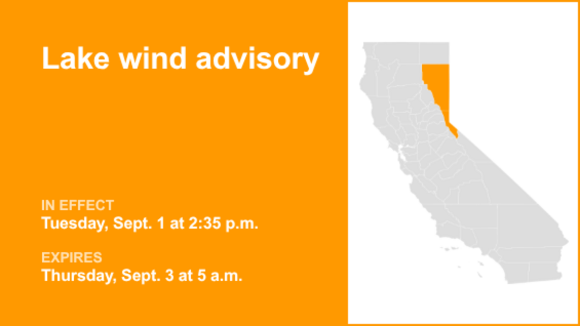 UPDATE: Lake wind advisory active for Lassen-Eastern Plumas-Eastern Sierra counties and Lake Tahoe 