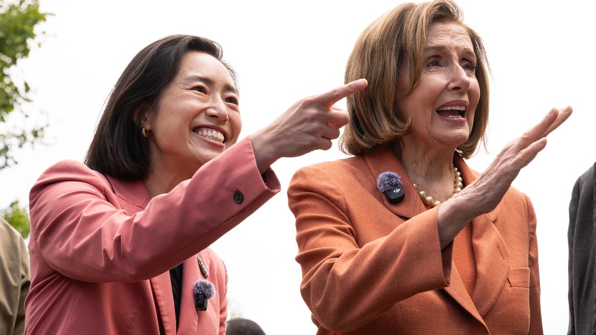 Nancy Pelosi And Adam Schiff Attend GOTV Rally With Dem. Candidate Connie Chan. Congressional candidate Connie Chan and U.S. Rep. Nancy Pelosi (D-CA) stand at a "Get Out the Vote" rally on May 29, 2026 in San Francisco, California. 