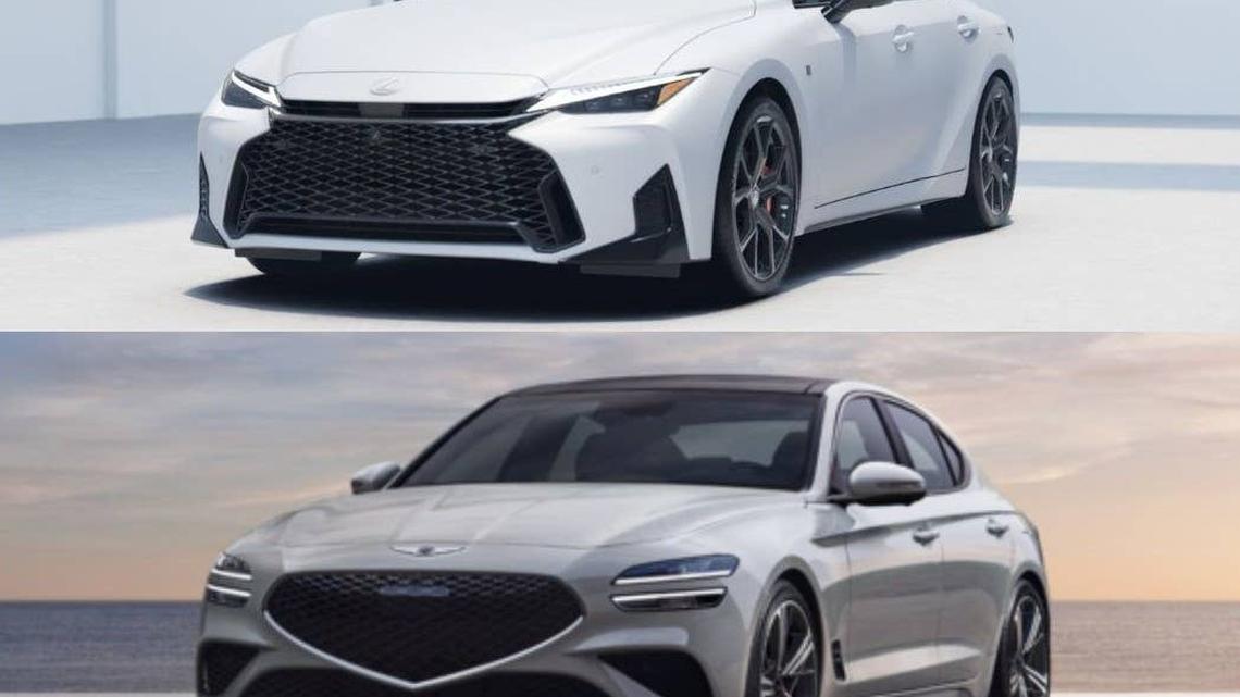 The 2026 Lexus IS 350 F Sport Handling AWD vs. 2026 Genesis G70 3.3T AWD. Which Sports Sedan is Better? 