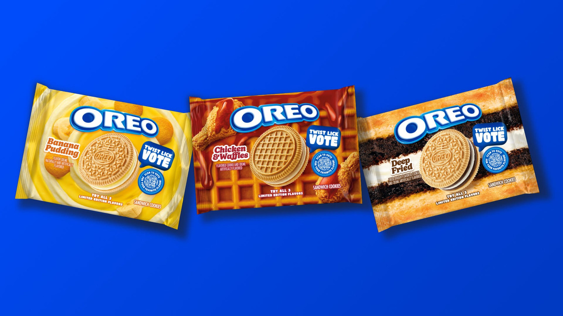 Oreo unveils 3 new limited-time flavors, fans vote on favorite 