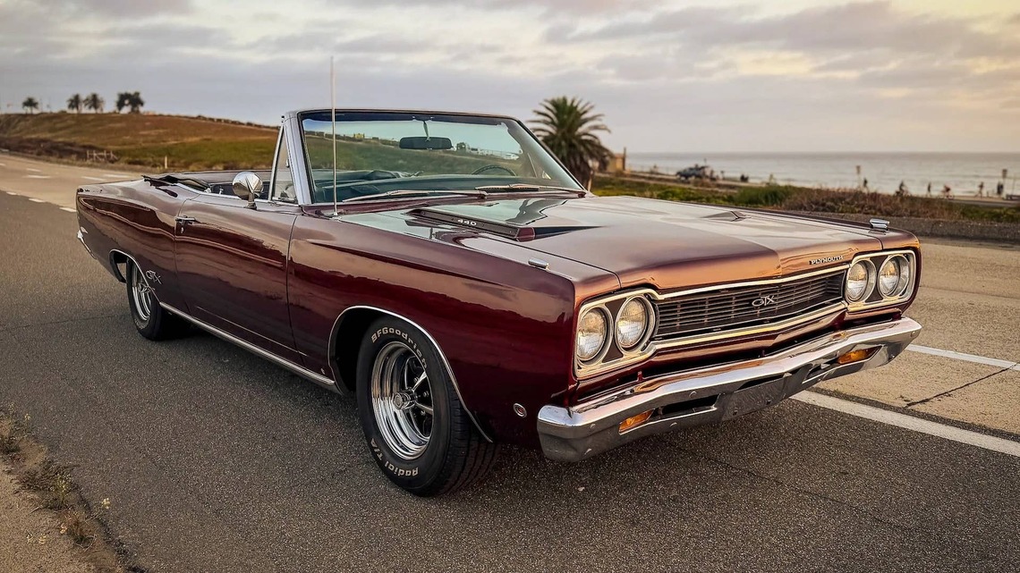 1968 Plymouth GTX Convertible for Sale With 8,000 Miles Shown