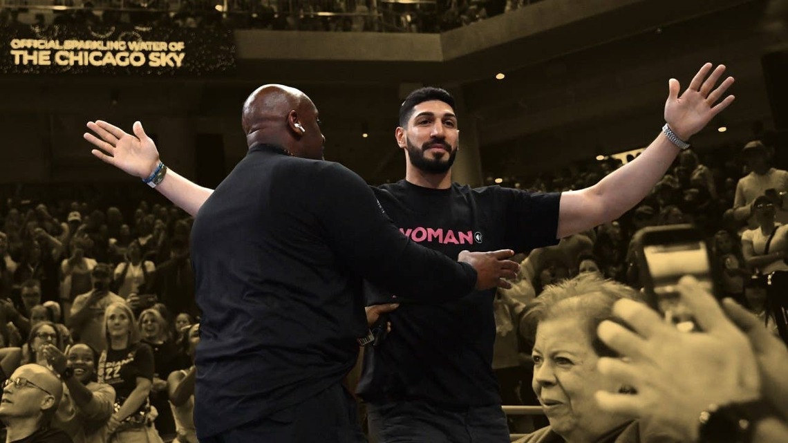 "It's always women hating on other women" - Enes Kanter Freedom gets kicked out of a WNBA game after getting into it with a player 