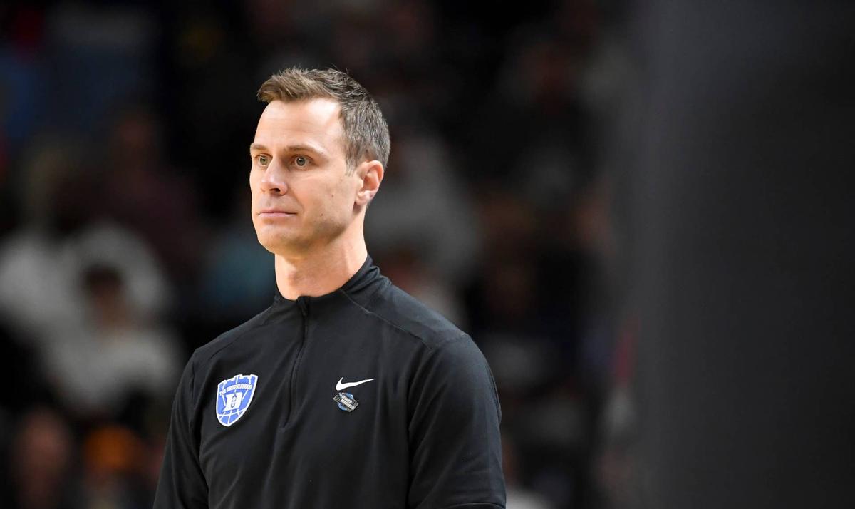 Duke Blue Devils head coach Jon Scheyer. Alex Martin/Greenville News / USA TODAY NETWORK via Imagn Images