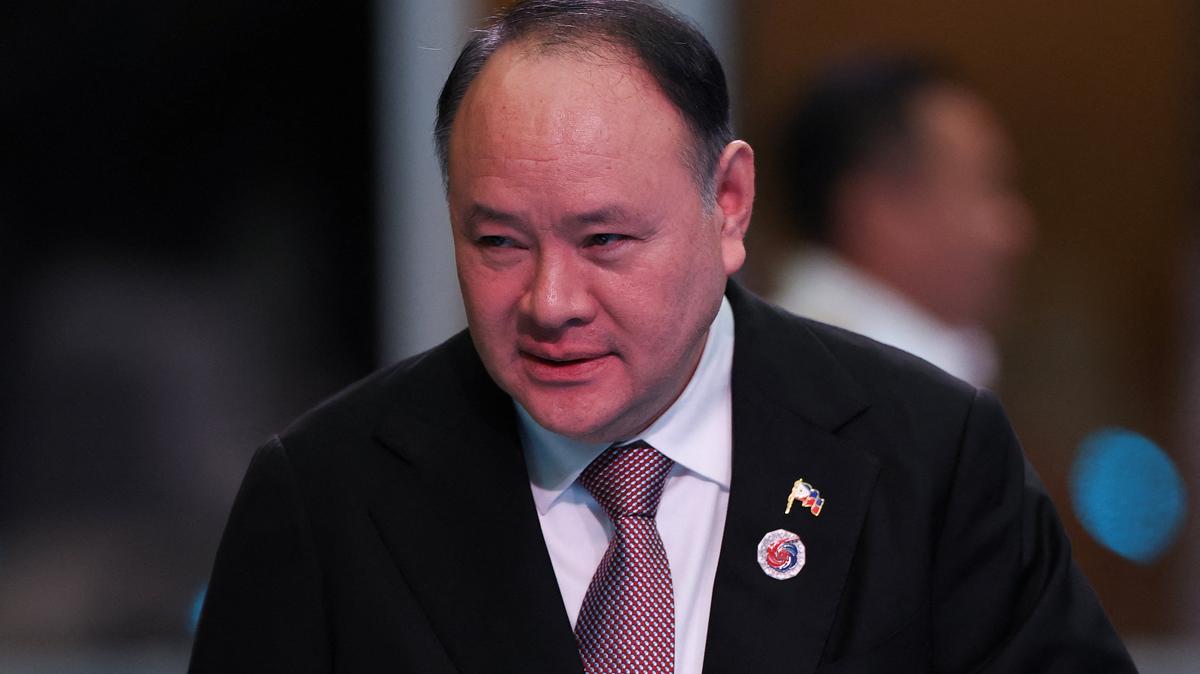 FILE PHOTO: Philippine Defense Minister Gilberto Teodoro attends the ASEAN-JAPAN Defence Minister Informal Meeting at the ASEAN Defence Ministers Meeting at the Kuala Lumpur Convention Centre (KLCC) in Kuala Lumpur, Malaysia, 01 November 2025. Fazry Ismail/Pool via REUTERS/File Photo