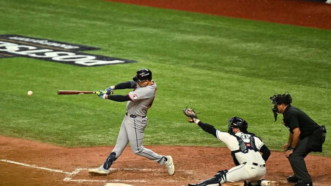 Late offense sends Guardians to ALCS Game 1 win over Rays 