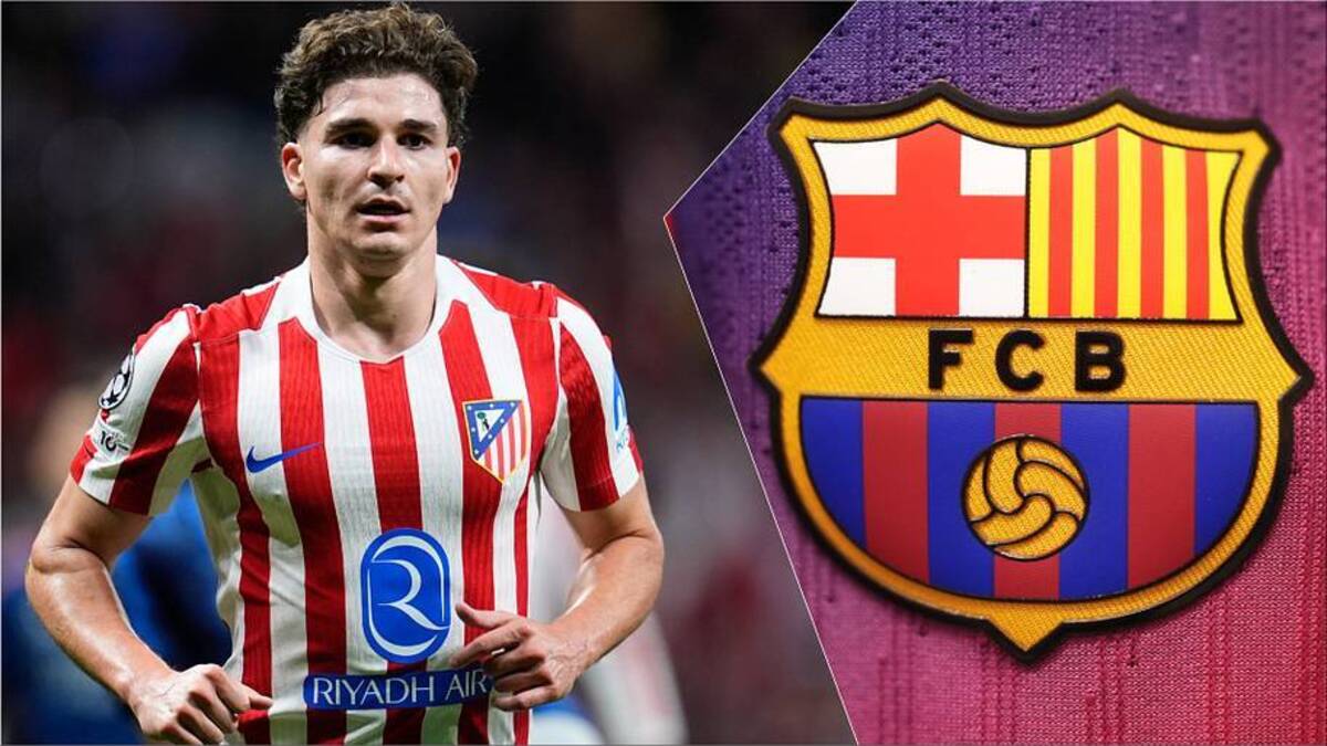  Julián Alvarez is pushing to leave Atlético Madrid. | Dennis Agyeman/Europa Press/Getty Images, Alex Caparros/UEFA/Getty Images 