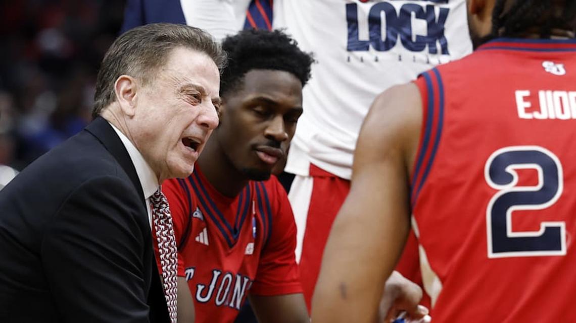  Rick Pitino guided St. John's into the regional semifinal of this year's NCAA tournament. | Amber Searls-Imagn Images 