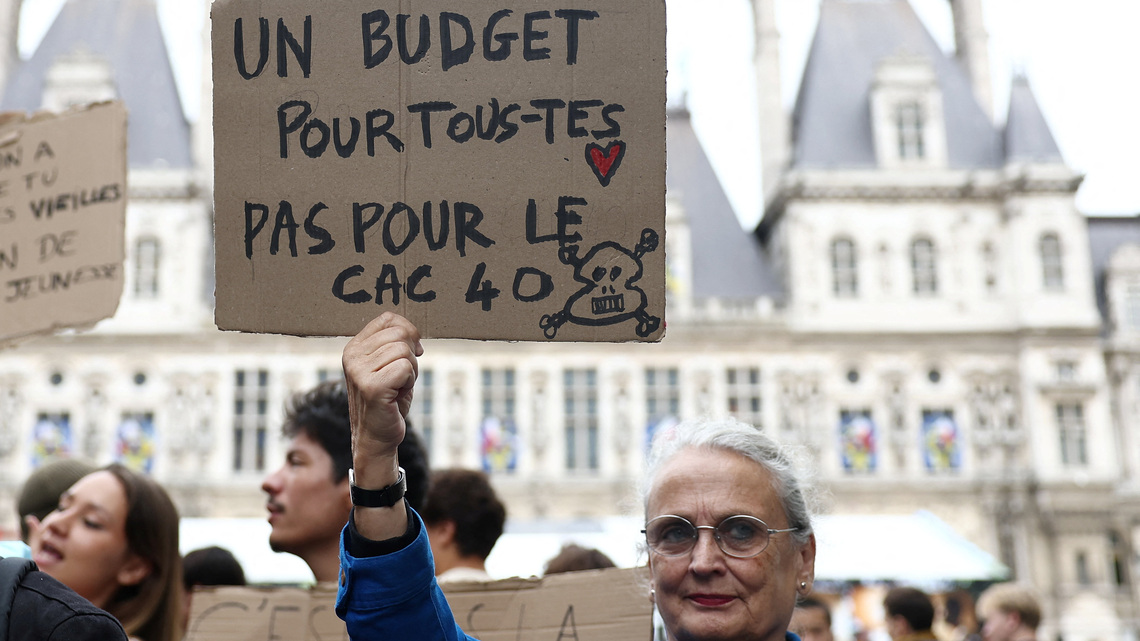 European shares slip as France unrest dents sentiment