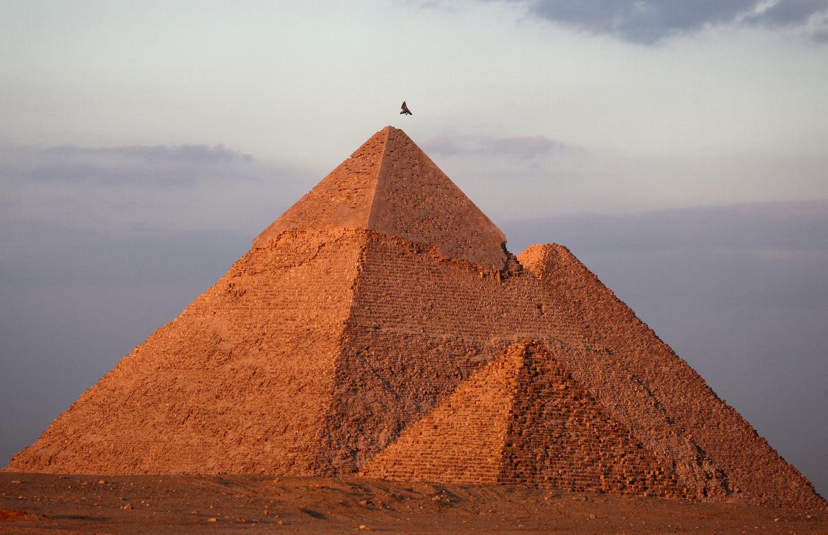 FILE PHOTO: A general view of the Great Pyramids in Giza, Egypt, November 15, 2025. REUTERS/Mohamed Abd El Ghany/File Photo