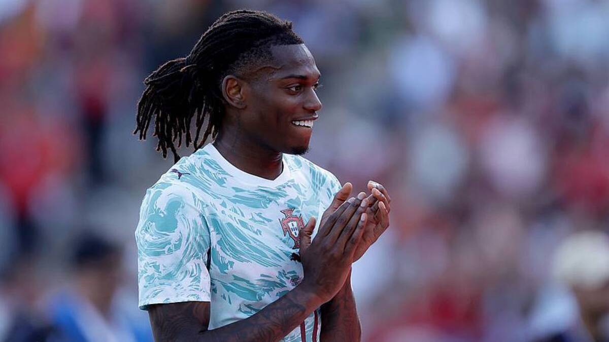  Rafael Leão could be on the move this summer. | Eric Verhoeven/Soccrates/Getty Images 